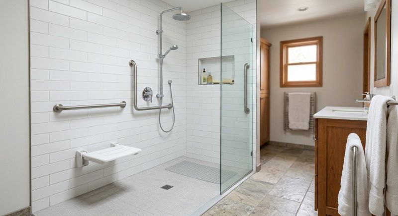 Elderly Shower Installation in South Portland, ME